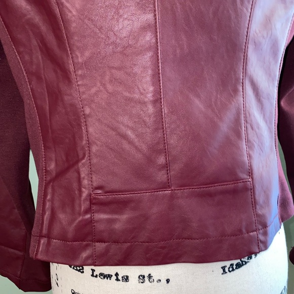 BNWOT G Vegan Leather Light Moto-Jacket - Picture 6 of 10